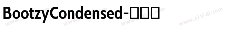 BootzyCondensed字体转换