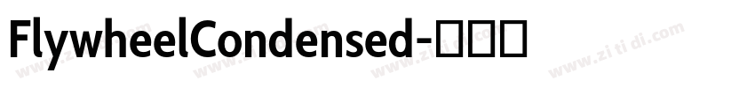 FlywheelCondensed字体转换