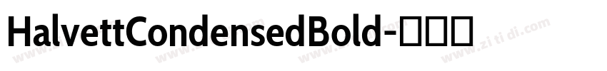 HalvettCondensedBold字体转换