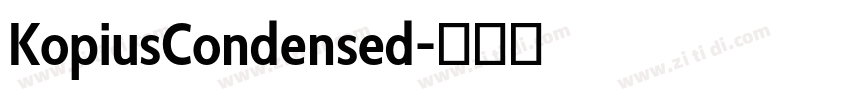 KopiusCondensed字体转换