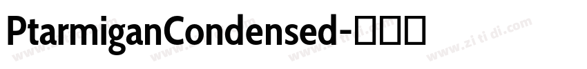PtarmiganCondensed字体转换