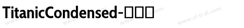 TitanicCondensed字体转换
