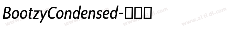 BootzyCondensed字体转换