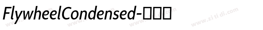 FlywheelCondensed字体转换