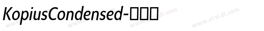 KopiusCondensed字体转换