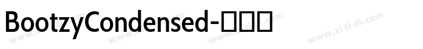 BootzyCondensed字体转换