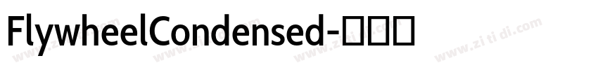 FlywheelCondensed字体转换