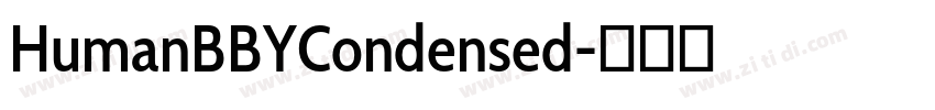 HumanBBYCondensed字体转换