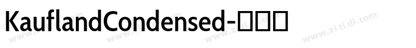 KauflandCondensed字体转换