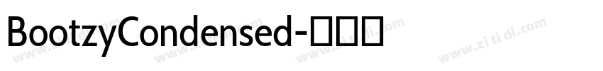 BootzyCondensed字体转换