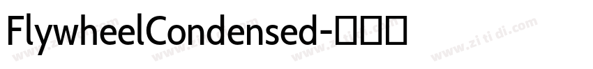 FlywheelCondensed字体转换