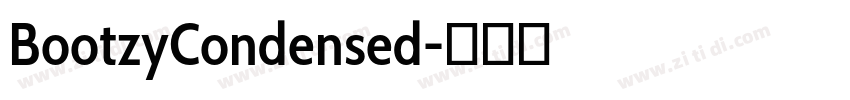 BootzyCondensed字体转换