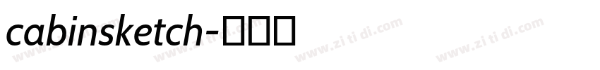 cabinsketch字体转换