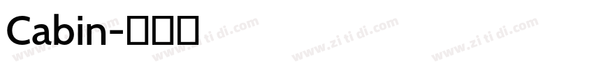 Cabin字体转换