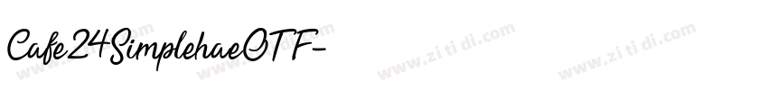 Cafe24SimplehaeOTF字体转换