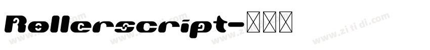 Rollerscript字体转换