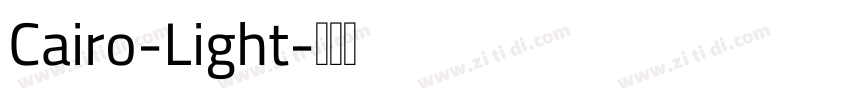 Cairo-Light字体转换