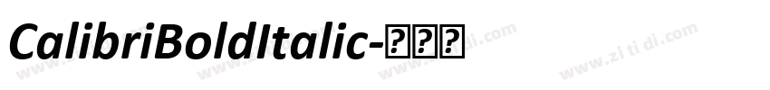 CalibriBoldItalic字体转换