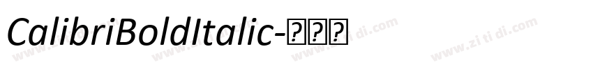 CalibriBoldItalic字体转换