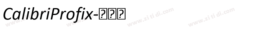 CalibriProfix字体转换