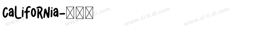 California字体转换
