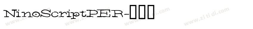 NinoScriptPER字体转换