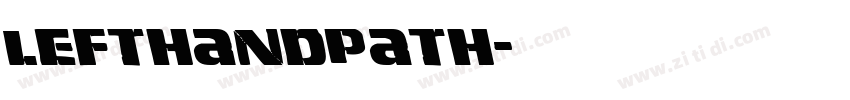 LeftHandPath字体转换