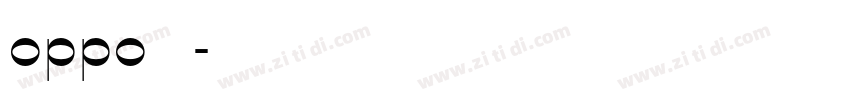 oppo字体包字体转换