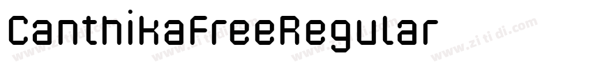 CanthikaFreeRegular字体转换