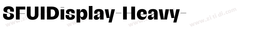 SFUIDisplay-Heavy字体转换