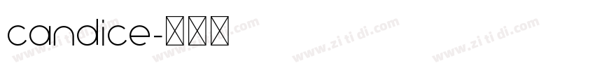 candice字体转换