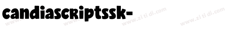 candiascriptssk字体转换
