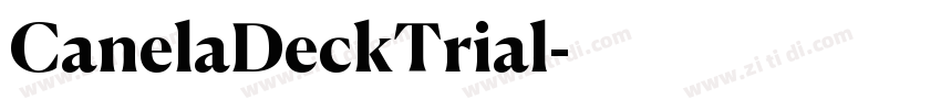 CanelaDeckTrial字体转换