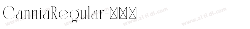 CanniaRegular字体转换 CanniaRegular字体转换