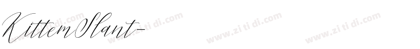 KittemSlant字体转换
