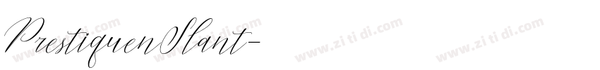 PrestiquenSlant字体转换