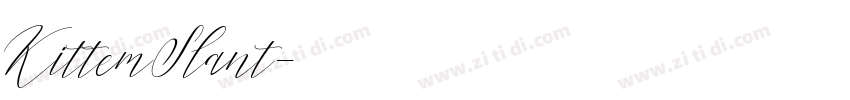 KittemSlant字体转换