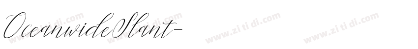 OceanwideSlant字体转换