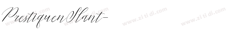 PrestiquenSlant字体转换