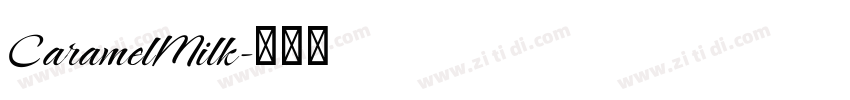 CaramelMilk字体转换