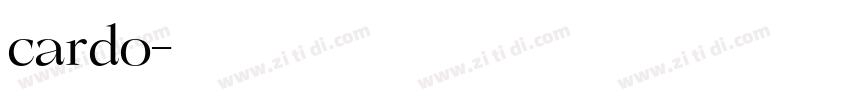 cardo字体转换