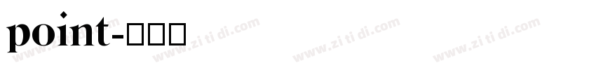 point字体转换