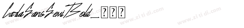 CarlaSansSemiBold字体转换