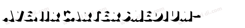 AvenirCartersMedium字体转换