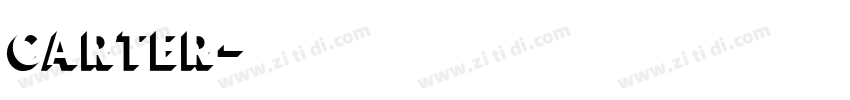 carter字体转换