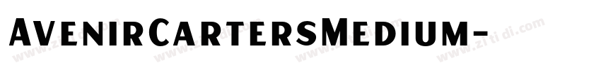 AvenirCartersMedium字体转换