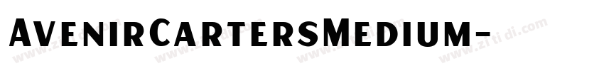 AvenirCartersMedium字体转换