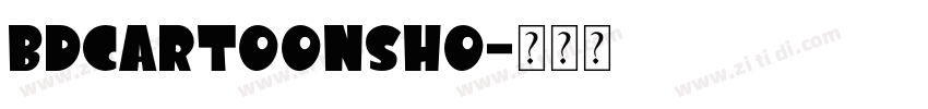 BDCartoonSho字体转换
