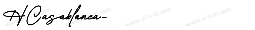 HCasablanca字体转换