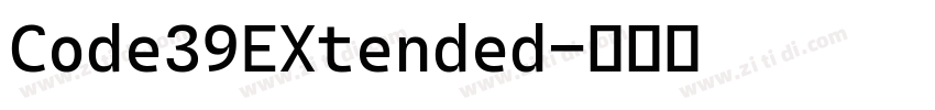 Code39EXtended字体转换